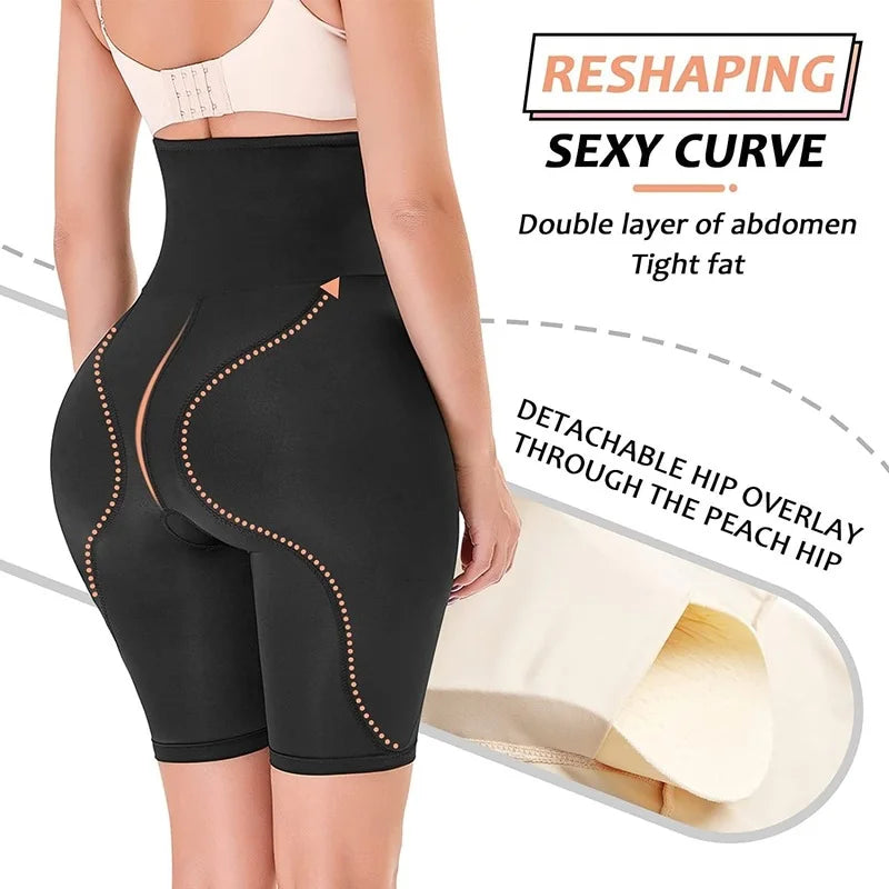 High-Waist Butt Lifter Shaping Shorts – Tummy Control & Curve Sculpting
