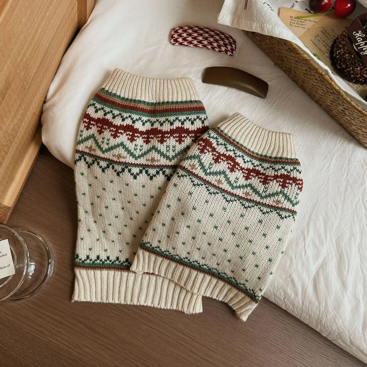 Striped Knit Dog Sweater — Cozy Winter Pullover for Small Dogs & Puppies | XS–XL