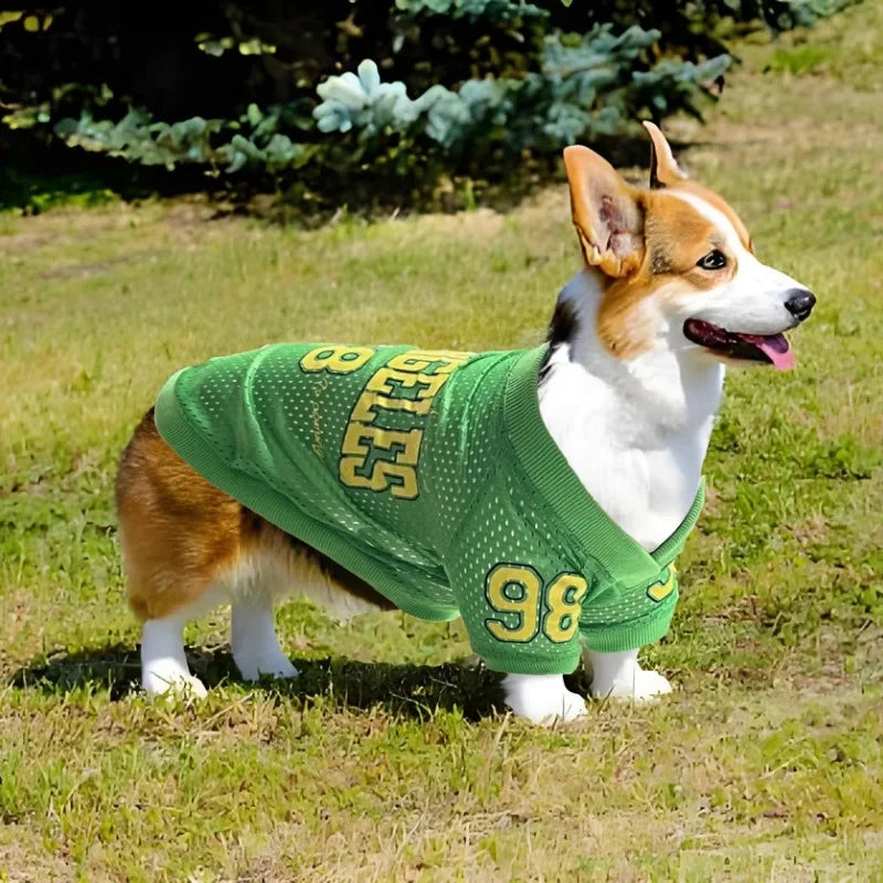 Mesh Basketball Jersey Dog Shirt — Breathable Sports Tank for Dogs & Cats | S–8XL