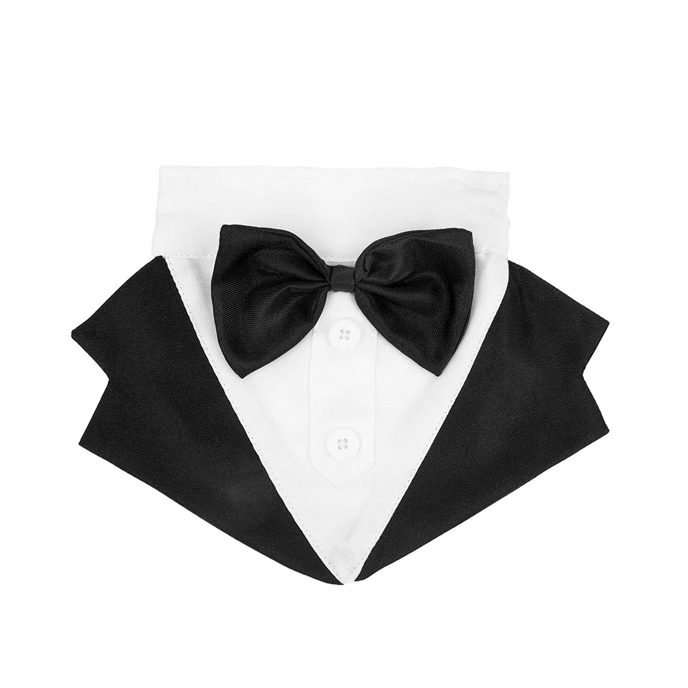 Pet Dog Clothes Fashion Party Show Formal Suit Tie Bow Shirt Wedding Tuxedo Halloween Dress for Small Large Dog Clothes Supplies Fashioned Furbabies