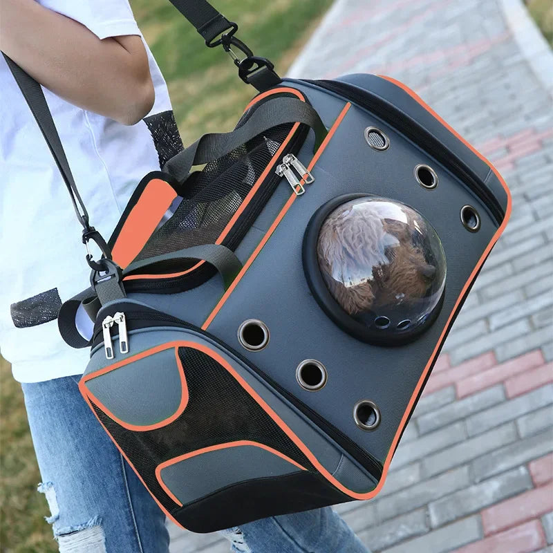 Dog Carrier Bag Pet Outing Portable Cat Dogs Handbag Crossbody Bag Breathable Large Capacity Cats Small Pet Dogs Slings Backpack Fashioned Furbabies