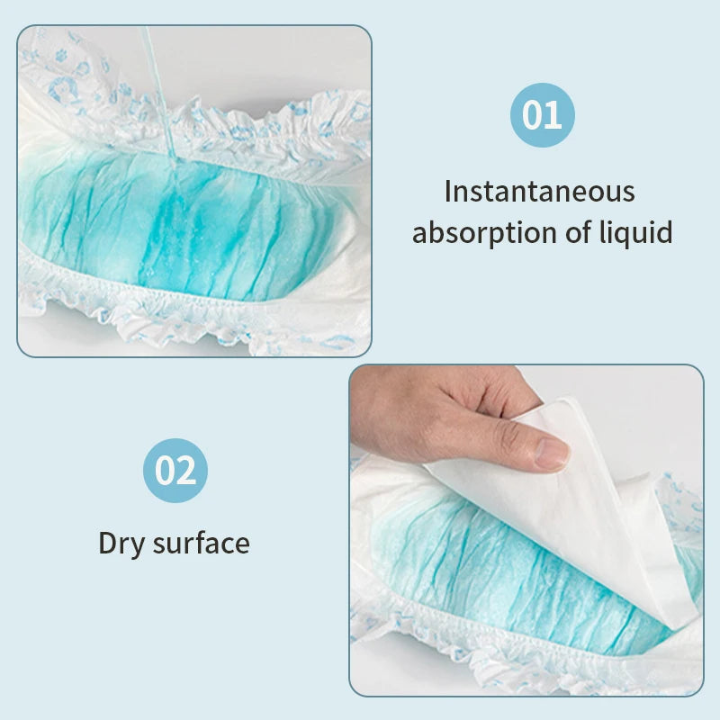 Disposable Dog Diapers — Super Absorbent Leakproof Nappies for Male & Female Dogs | 10-Pack