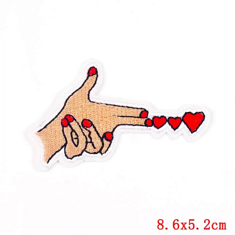 Cat Paw & Dog Cartoon 3D Embroidery Iron-On Patch