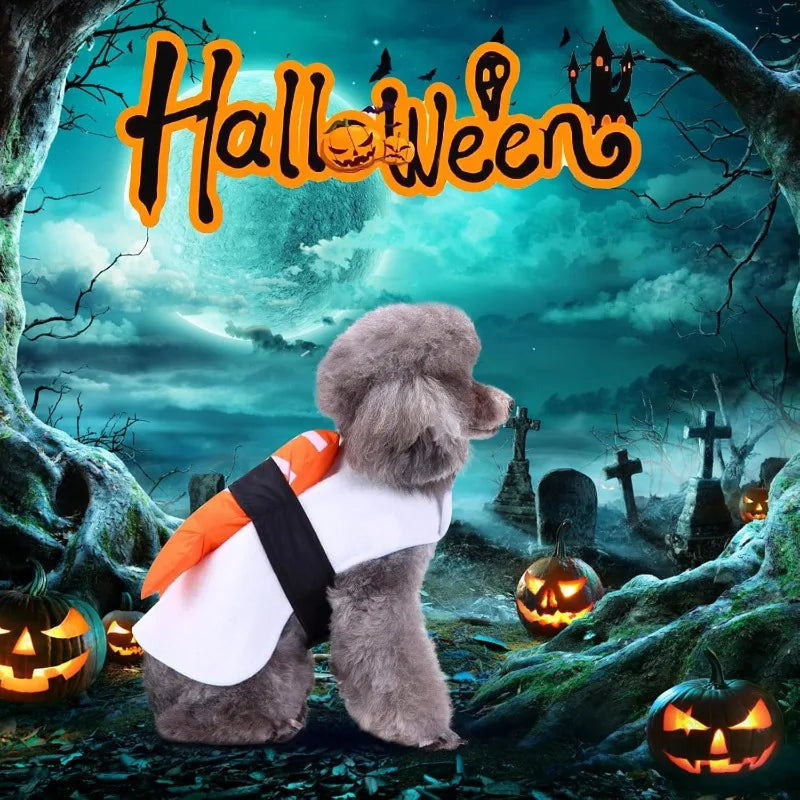 Halloween Sushi Dog Costume | Funny Shrimp Sushi Pet Outfit for Dogs & Cats S–XL