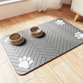 Absorbent Pet Feeding Mat — Non-Slip Waterproof Placemat for Dog & Cat Food and Water Bowls | 3 Sizes | 3 Styles