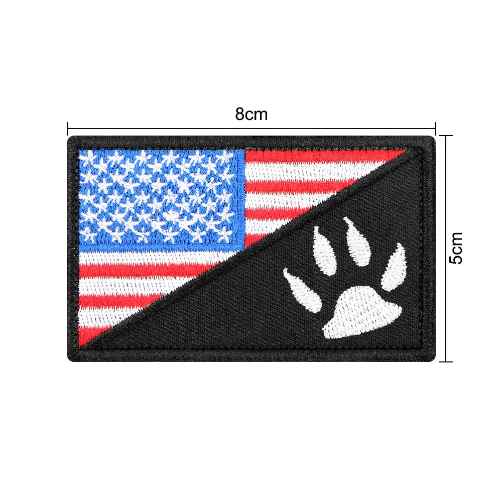 Embroidered Service Dog Patch — Removable Velcro ID Tag for Dog Vests, Harnesses & Tactical Gear