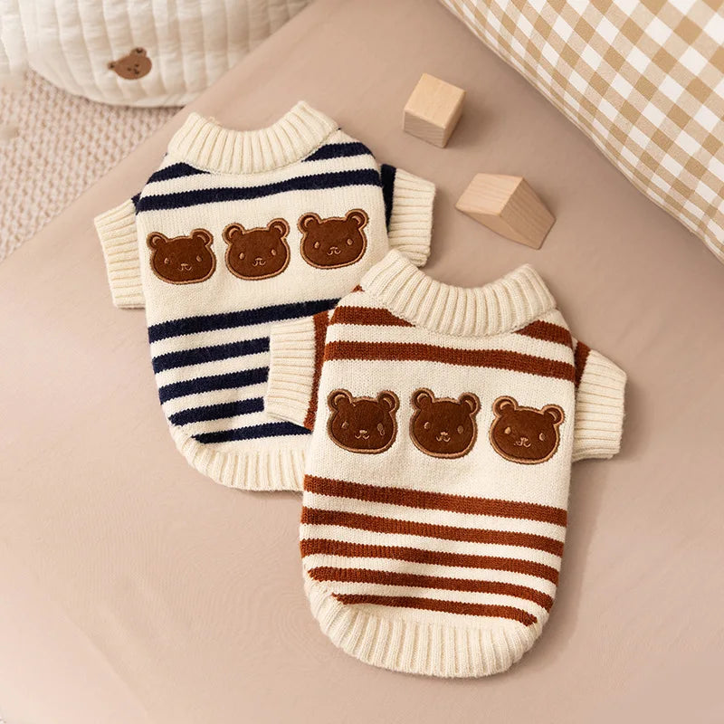Bear Knit Dog Sweaters