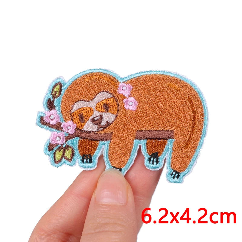 Cat Paw & Dog Cartoon Embroidery Iron-On Patch — DIY Sew or Iron On Animal Sticker for Clothing