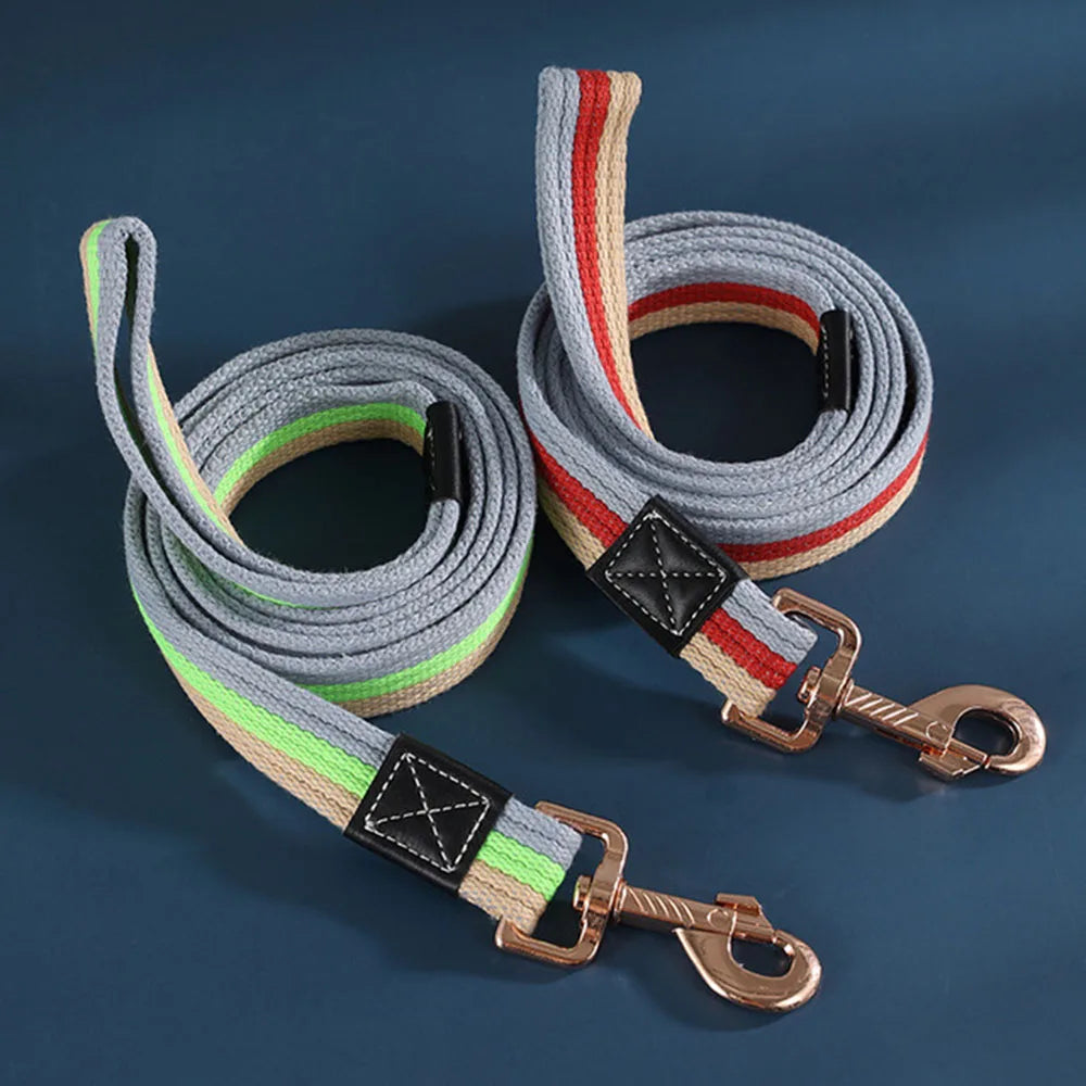 Padded Nylon Dog Training Leash — Strong Traction Lead for Small, Medium & Large Dogs | 4 Colors | 3 Widths | 2 Lengths