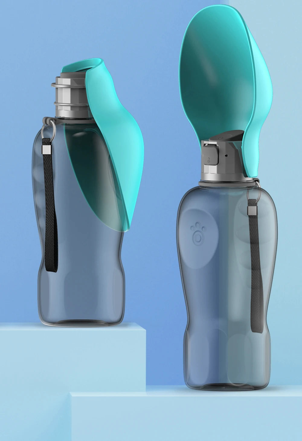 Portable Dog Water Bottle — 800ml Foldable Travel Dispenser for Small, Medium & Large Dogs | 4 Colors