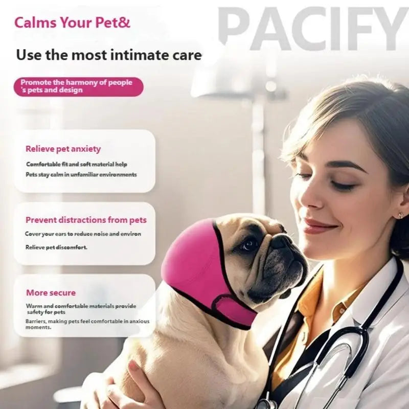 Dog Ear Cover & Snood Hood — Soft Pull-On Ear Wrap for Walks, Cool Weather & Pet Photo Styling