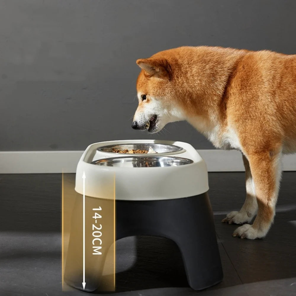 Elevated Food Bowl Pet Bowl Cat and Dog Supplies Leak Proof Pet Food Bowl and Feeder for Small Dogs Cats Pet Feeder Accessories Fashioned Furbabies