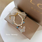 Pet Jewelry Accessories Fine Chic Pearl Beaded Necklace Bib Flower Bow Pendant Collar For Small Medium Dog Poodle Puppy Supplies Fashioned Furbabies