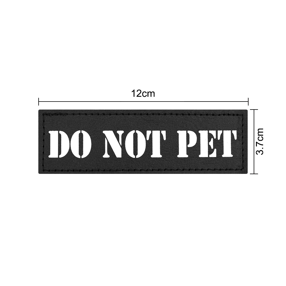Embroidered Service Dog Patch — Removable Velcro ID Tag for Dog Vests, Harnesses & Tactical Gear