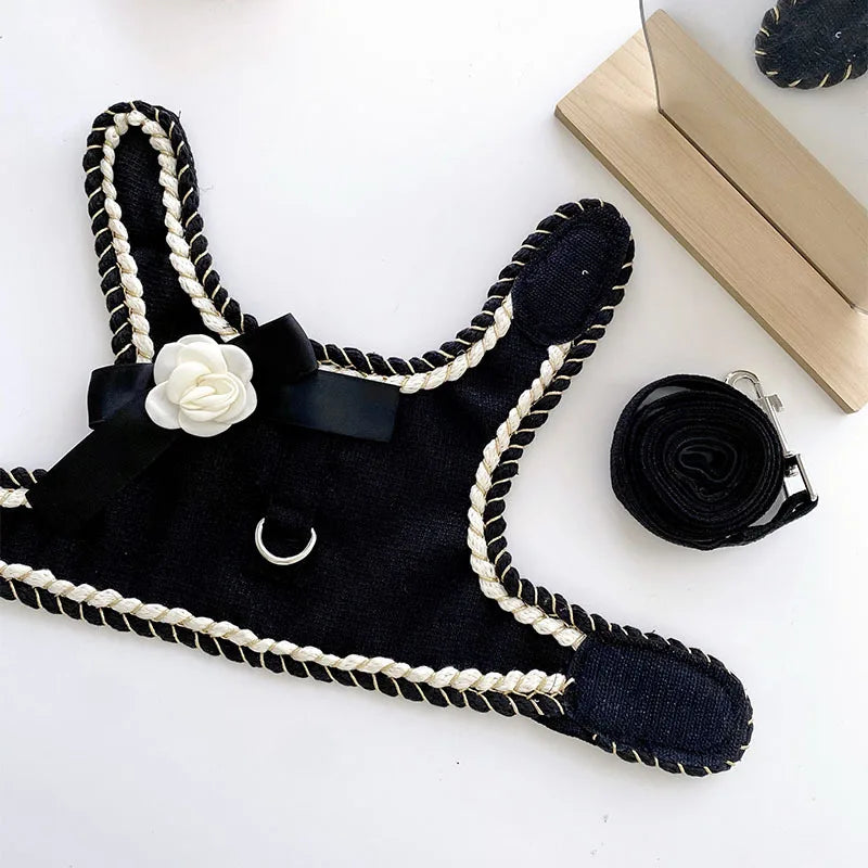 Designer Dog Harness & Leash Set