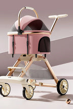 Luxury Pet Stroller 3 in 1  Detachable Carrier