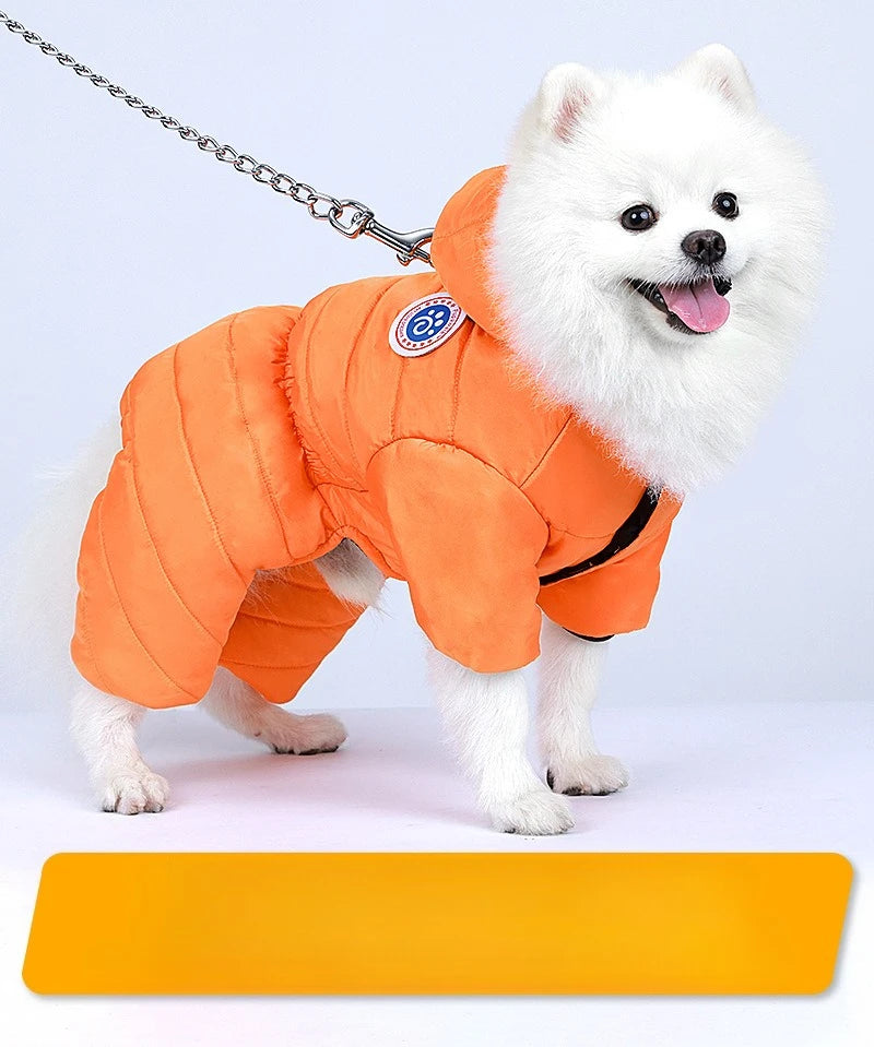 Pet Warm Dog Coat for Winter Dog Clothes Hooded Dog Jacket for Small Medium Large Dog Cat Clothes Insulated Padded Snow Jacket