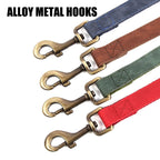 4.5ft Dog Pet Leash Rope 9 Colors PU leather Small Medium Large Dogs Nylon Padded Puppy Leashes Walking Leash Lead Ropes for Dog Fashioned Furbabies