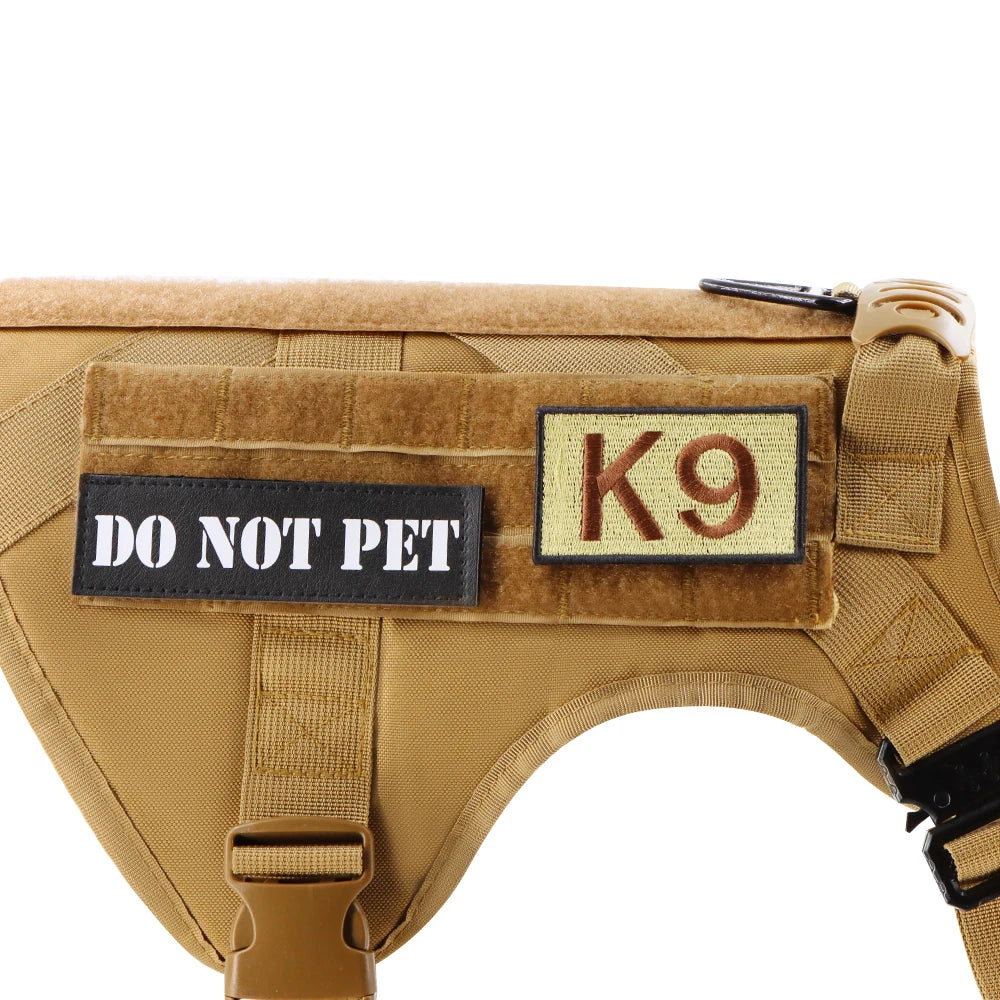 Embroidered Service Dog Patch — Removable Velcro ID Tag for Dog Vests, Harnesses & Tactical Gear