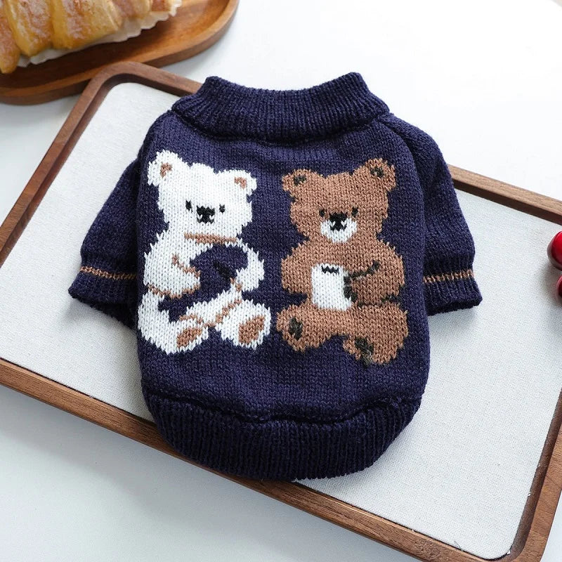 Bear Knit Dog Sweaters