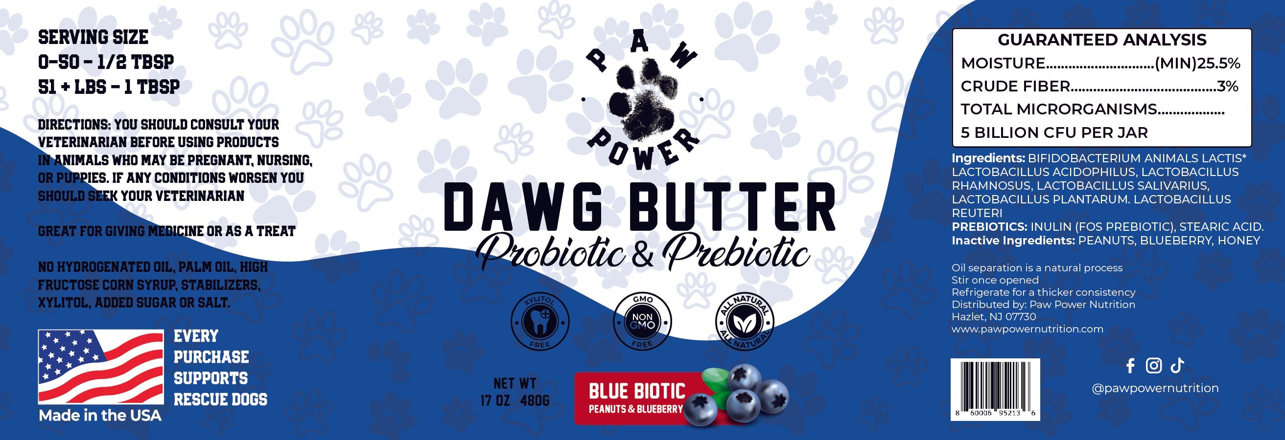 Dawg Butter Blue Biotic
