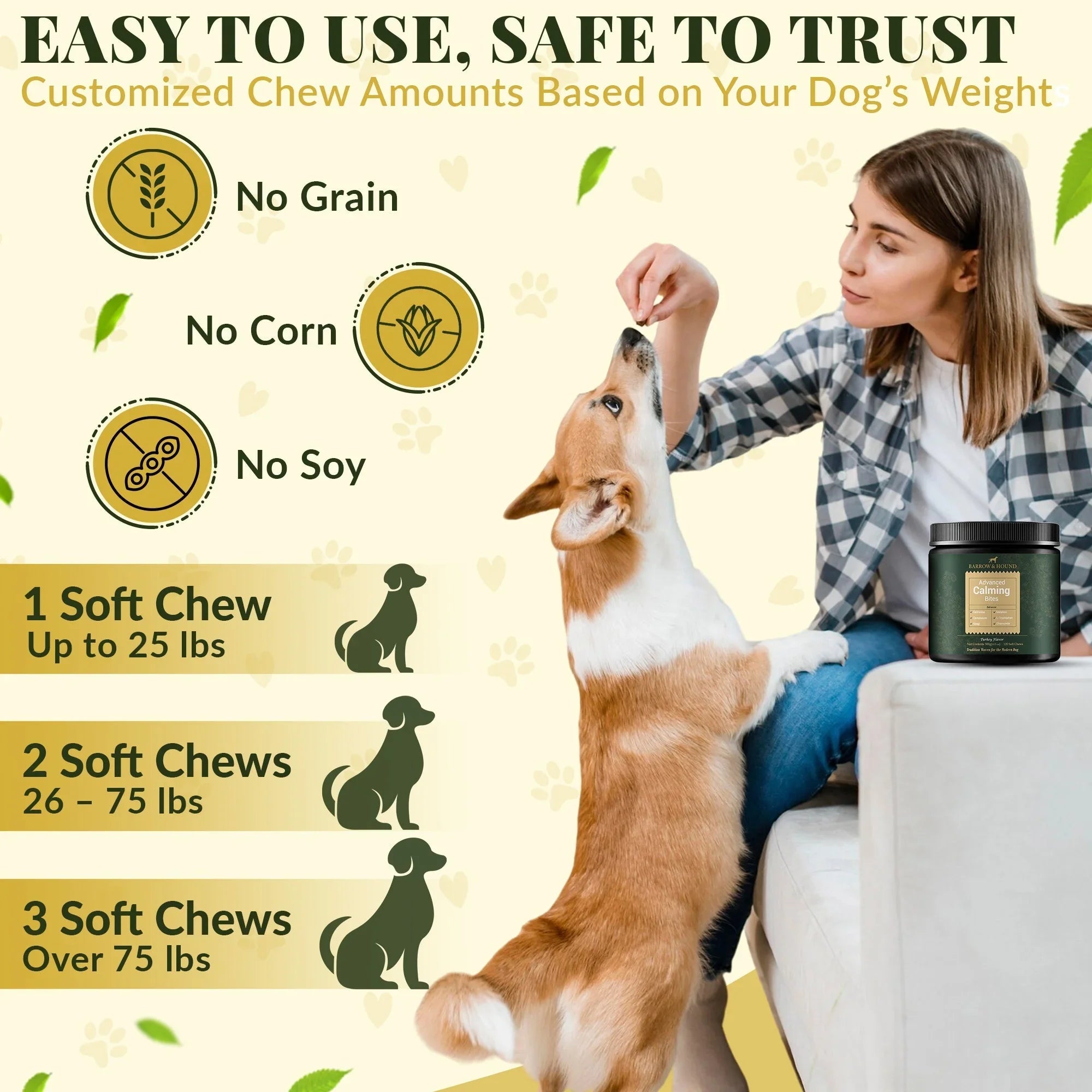 Calming Bites for Dogs – Stress & Anxiety Relief Barrow & Hound