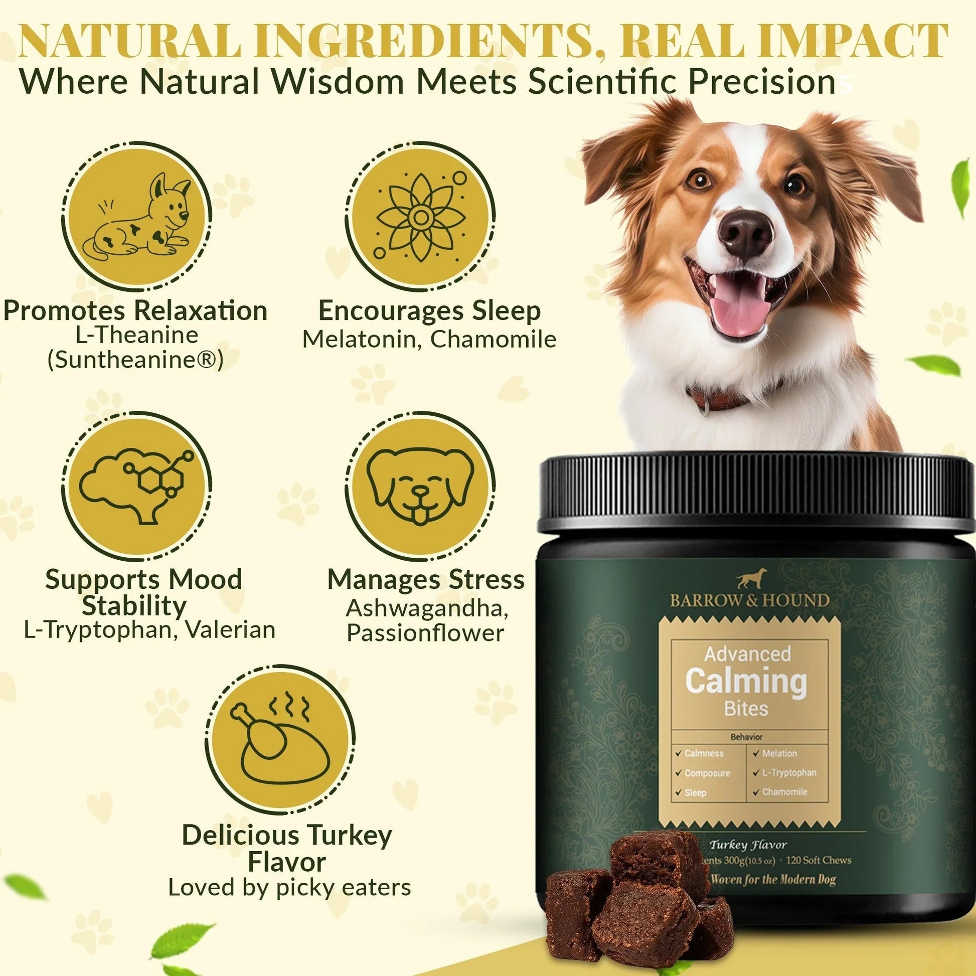 Calming Bites for Dogs – Stress & Anxiety Relief Barrow & Hound