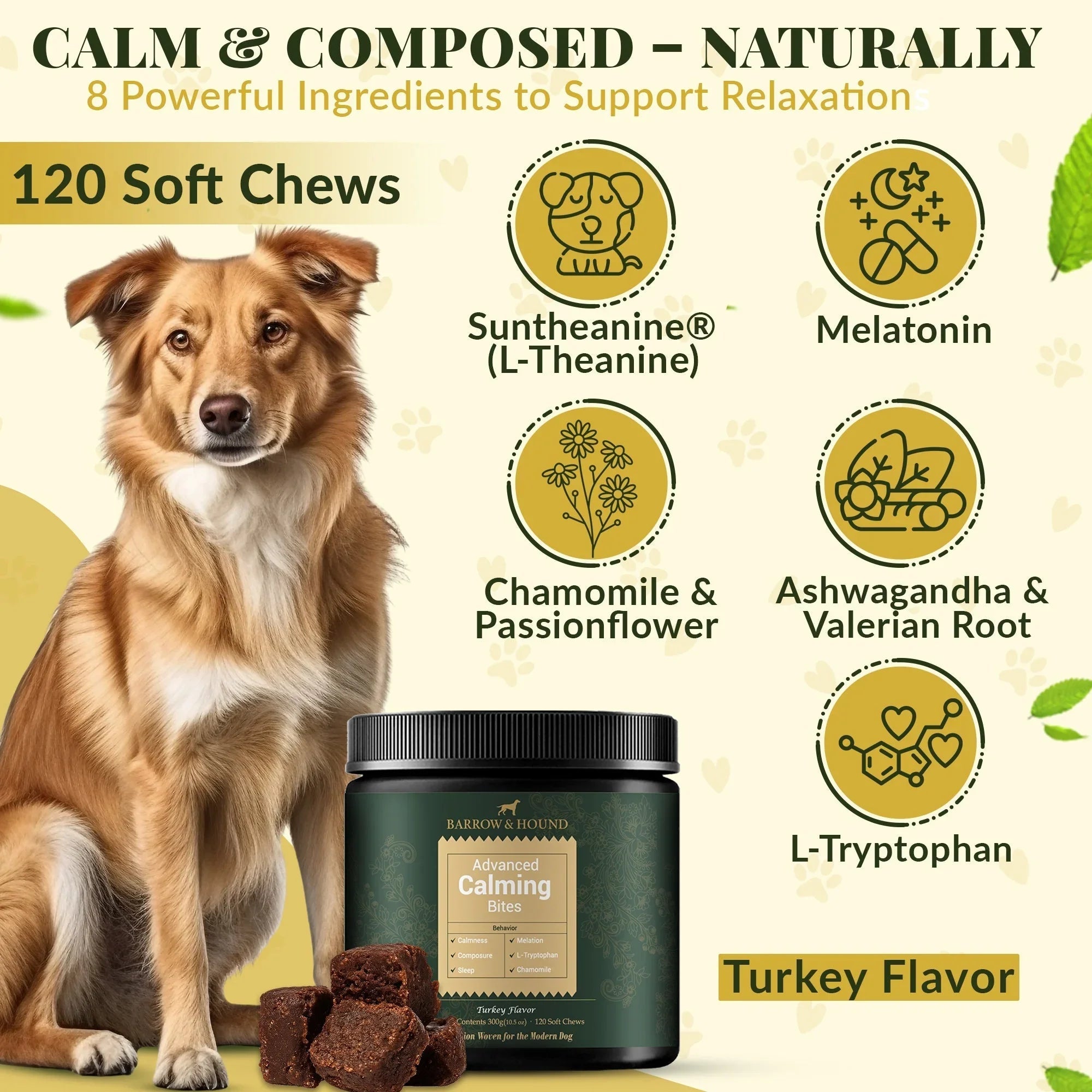 Calming Bites for Dogs – Stress & Anxiety Relief Barrow & Hound