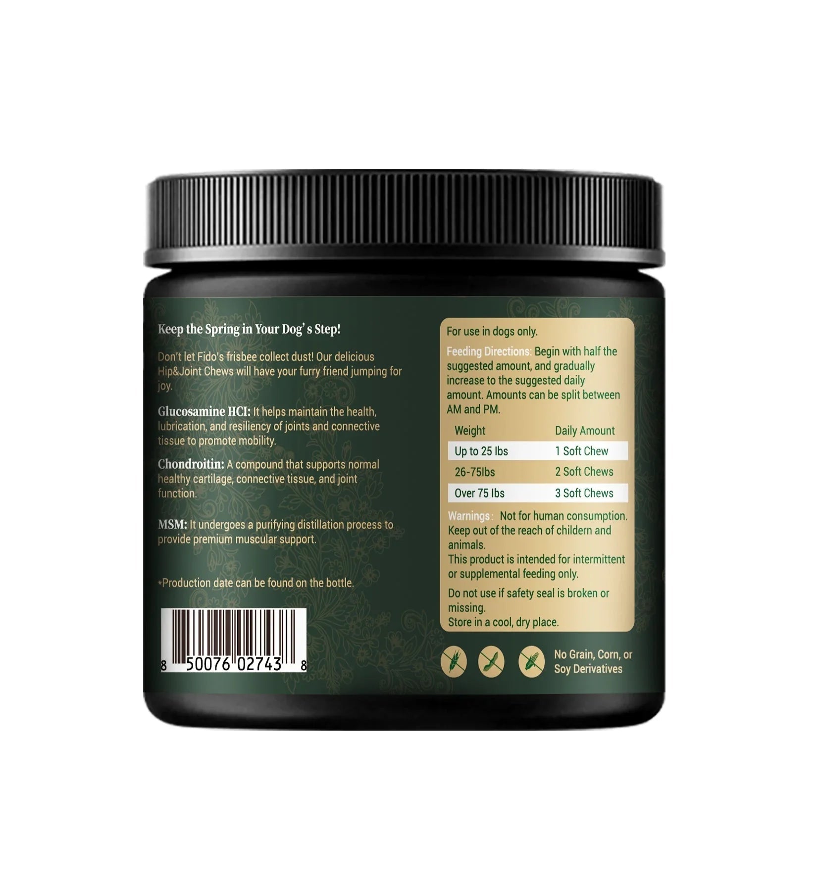 Hip & Joint Supplement for Dogs – Mobility Support for All Breeds Barrow & Hound