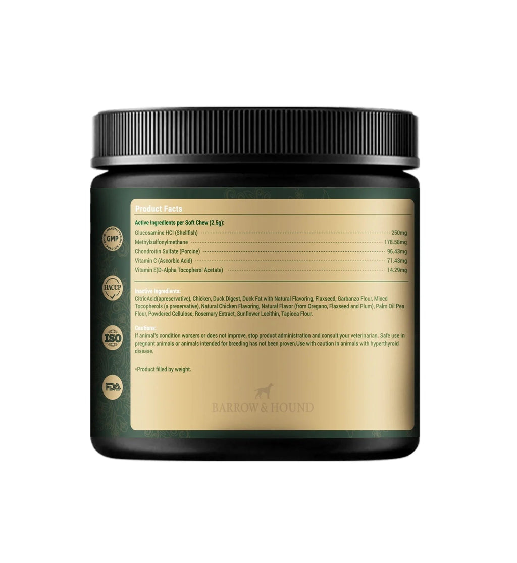 Hip & Joint Supplement for Dogs – Mobility Support for All Breeds Barrow & Hound