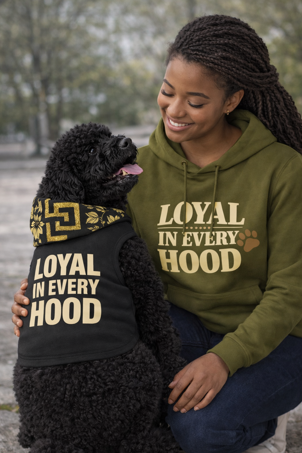 "Loyal in Every Hood" Fleece Three-Panel Hoodie