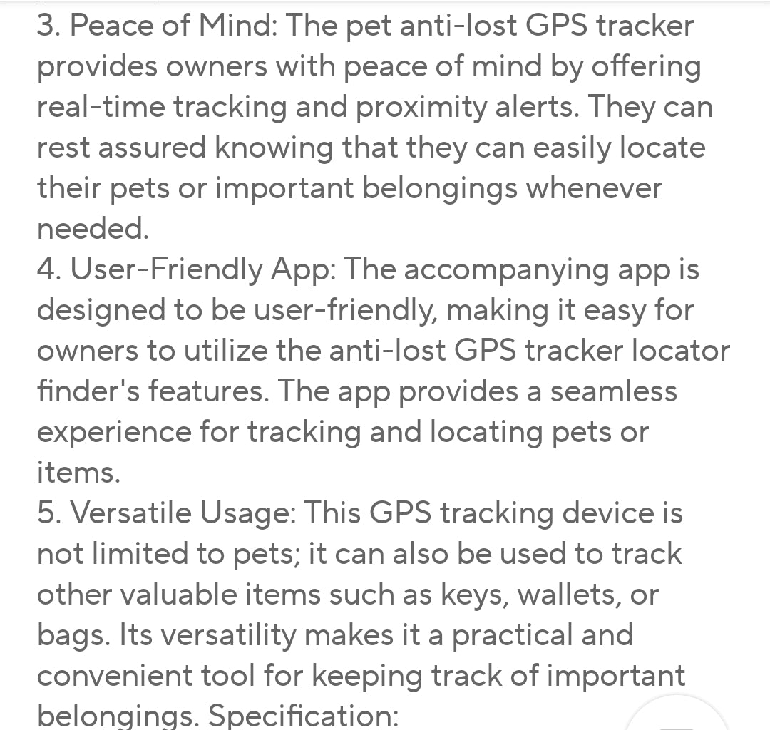 Real-time tracker, Bluetooth GPS collar device, download, Findmytag