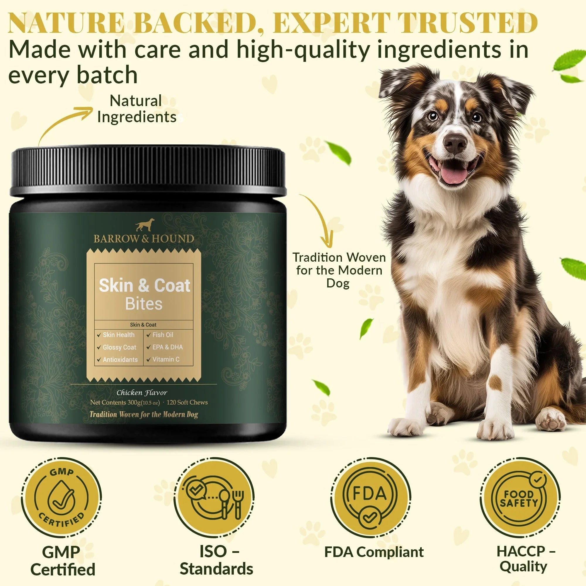 Skin & Coat Bites for Dogs – Shine, Strength & Allergy Relief Barrow & Hound