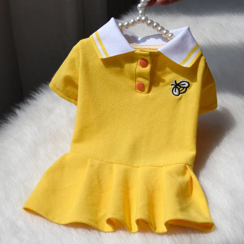 Spring summer dog dress polo dress cat dog