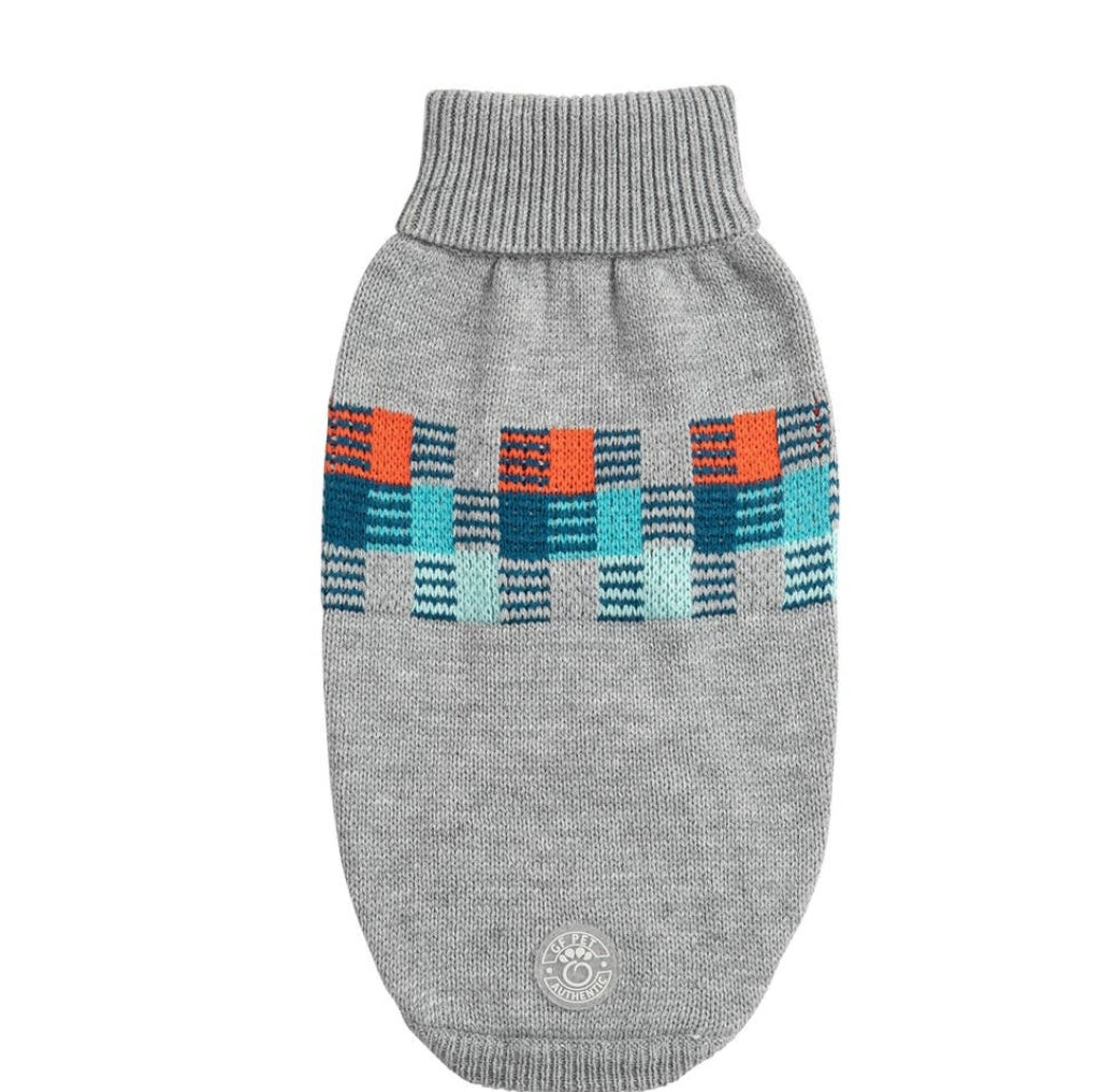 Winter Sailor Sweater-Grey and Oatmeal