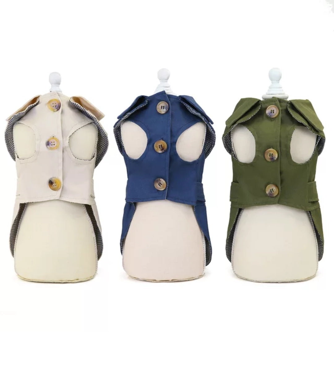Trench Jacket aprox 12 to 14inch neck